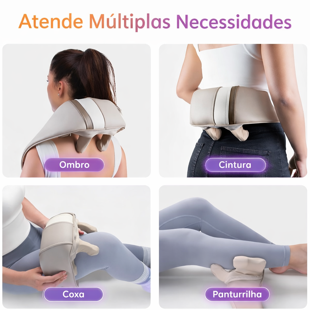 Massajador 6 dimensões Cervical e Dorsal InnovaGoods™.